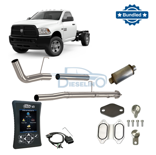 Ram Cummins 6.7L Cab & Chassis | Full Delete Bundle (DPF/DEF/EGR) | Delete Pipe | 2013-2018