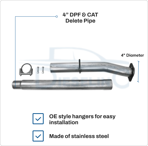 DPF Delete Kit | Ford Powerstroke Diesel 6.4L 2008-2010 | Bully Dog BDX