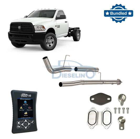 Ram Cummins 6.7L Cab & Chassis | Full Delete Bundle (DPF/DEF/EGR) | Delete Pipe | 2013-2018
