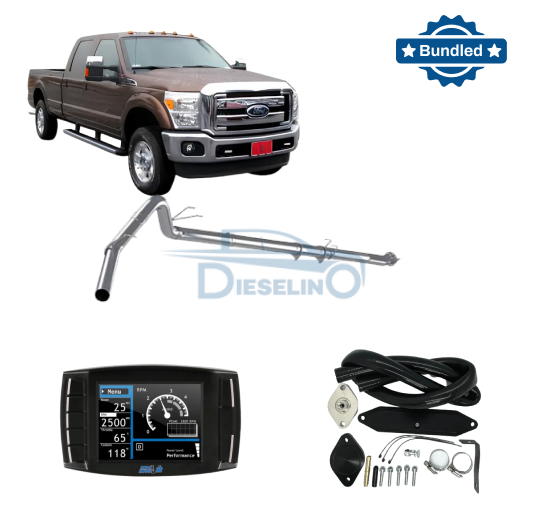 Ford F250/F350 Powerstroke 6.7L (2011-2014) All-In-One DPF/DEF/EGR Delete Kit w/ Delete Pipe