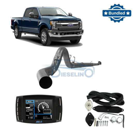 Full DPF/DEF/EGR Delete Kit w/Exhaust | Ford 6.7 Powerstroke | 2017-2019