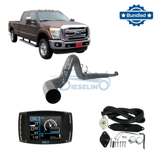 Ford F250/F350 Powerstroke 6.7L (2011-2014) All-In-One DPF/DEF/EGR Delete Kit w/ Delete Pipe