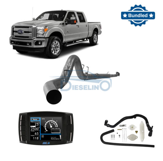 Ford Powerstroke 6.7L All-In-One DPF/DEF/EGR Delete Kit w/ Delete Pipe (2015-2016)