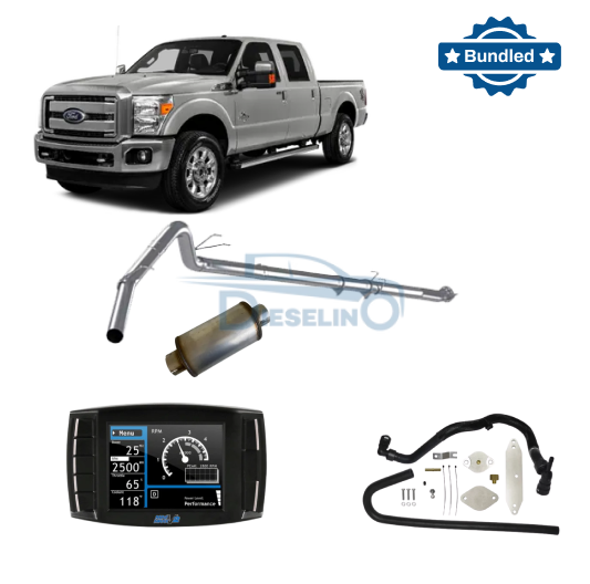 Ford Powerstroke 6.7L All-In-One DPF/DEF/EGR Delete Kit w/ Delete Pipe (2015-2016)