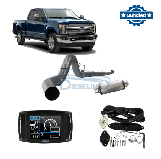 Full DPF/DEF/EGR Delete Kit w/Exhaust | Ford 6.7 Powerstroke | 2017-2019