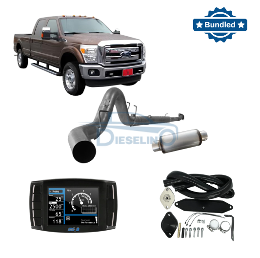 Ford F250/F350 Powerstroke 6.7L (2011-2014) All-In-One DPF/DEF/EGR Delete Kit w/ Delete Pipe