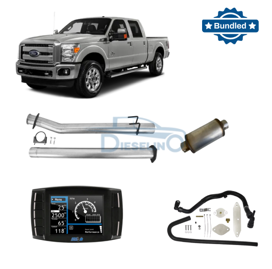 Ford Powerstroke 6.7L All-In-One DPF/DEF/EGR Delete Kit w/ Delete Pipe (2015-2016)