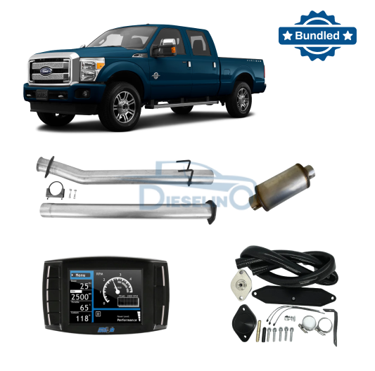 Ford Powerstroke 6.7L | Full Delete Bundle DPF/DEF/EGR w/Exhaust | 2011-2014