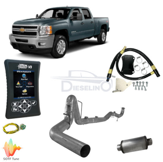 Full DPF/DEF/EGR Delete Kit /w EFI Live AutoCal V3 | LML Duramax | 201