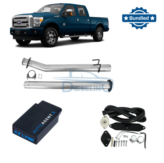 Ford Powerstroke 6.7L | Full Delete Bundle DPF/DEF/EGR | 2011-2014 /w EZ Lynk Auto Agent 3