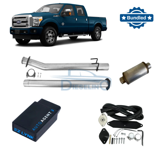 Ford Powerstroke 6.7L | Full Delete Bundle DPF/DEF/EGR | 2011-2014 /w EZ Lynk Auto Agent 3