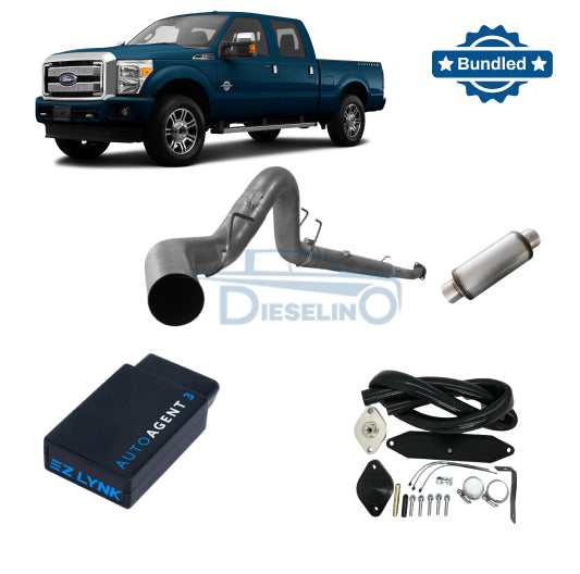 Ford Powerstroke 6.7L | Full Delete Bundle DPF/DEF/EGR | 2011-2014 /w EZ Lynk Auto Agent 3