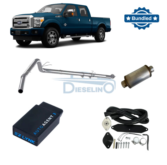 Ford Powerstroke 6.7L | Full Delete Bundle DPF/DEF/EGR | 2011-2014 /w EZ Lynk Auto Agent 3